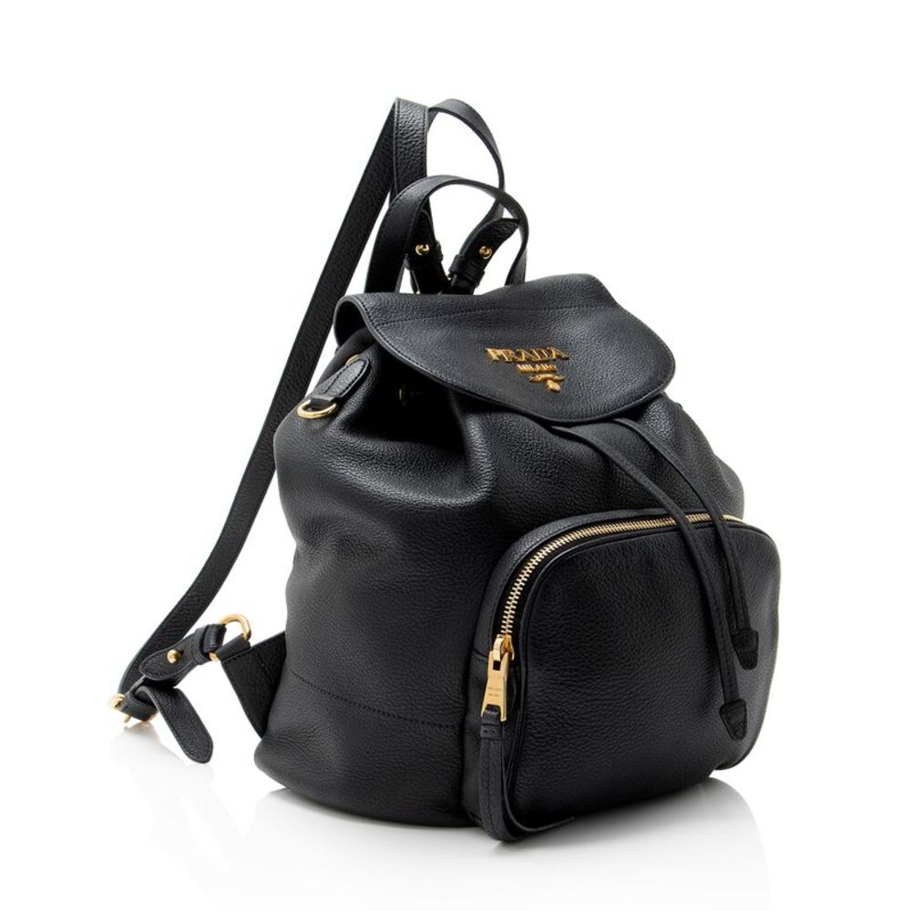 Prada Vitello Daino Drawstring Flap Backpack - Picture 2 of 14